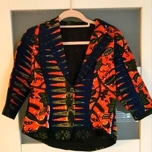 Colorful mini blazer for women
